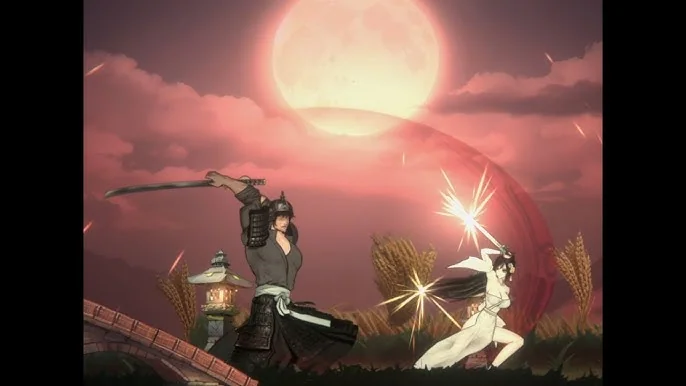 玉莲之剑游戏画面 - 女侠战斗场景