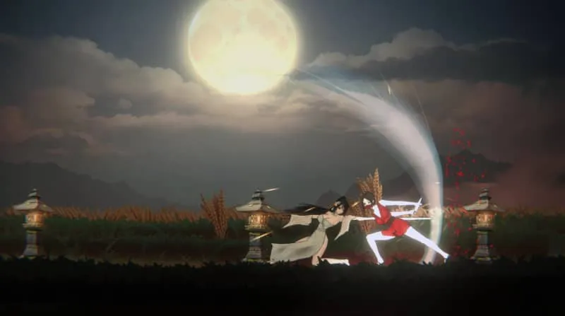 玉莲之剑游戏背景 - 古风水墨画风场景